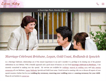 Tablet Screenshot of eileenrileycelebrant.com.au